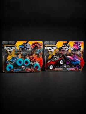 Monster Jam Series35 1:64-Megalodon vs Octon8r & Sparkle Smash vs Racing Stripes